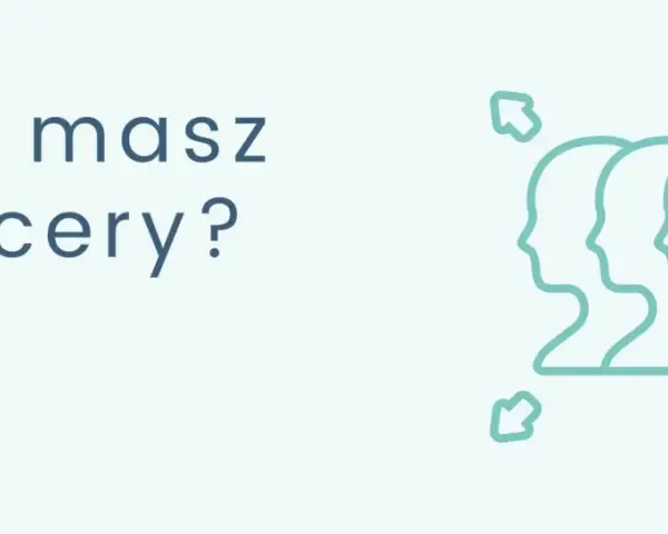 Jaki masz rodzaj skóry? Ikona przedstawia trzy profile głów z zaznaczonymi strzałkami, sugerującymi różne typy cery.