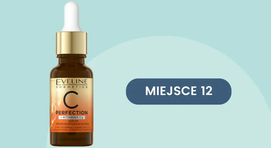 Serum z witaminą C Eveline Perfection w buteleczce z pipetą.